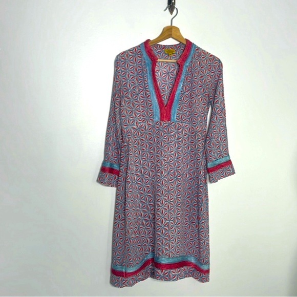Roberta Roller Rabbit women’s  embroidered print cotton dress size XS - Picture 1 of 8